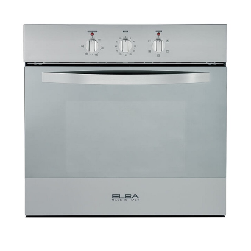 ELBA Built-in Electric Oven size 60 cm, 9 positions, lighting, cooling fan, thermal fan, alarm, Italian industry, steel - 111-624X