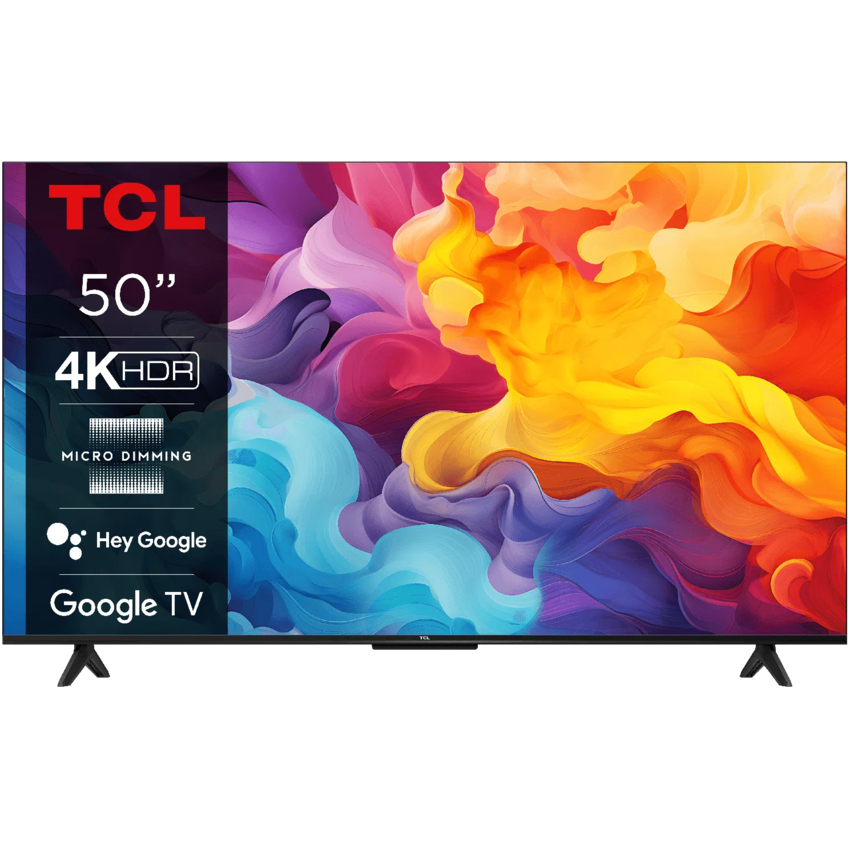 TCL LED TV, 50 Inch, 4K , UHD , HDR10 , Google TV - 50V6B TCL LED TV, 50 Inch, 4K , UHD , HDR10 , Google TV - 50V6B