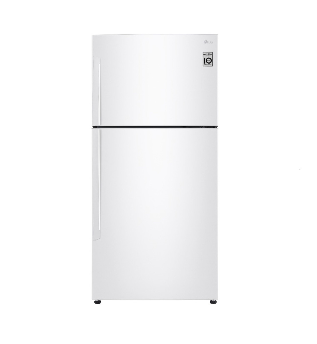 LG Two Door Refrigerator, 15.4 cu.ft, LED Light, White - LT17CBBWIN