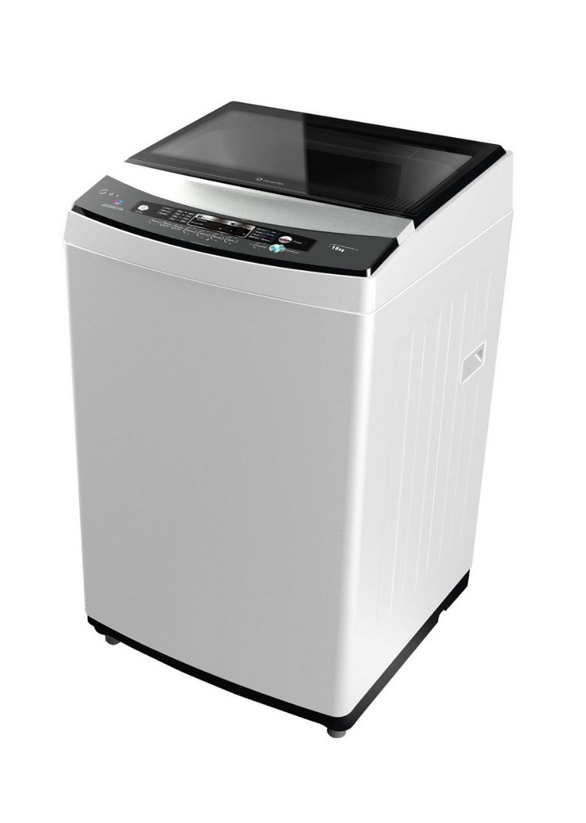 Midea Top Load Automatic Washing Machine, 18 kg, 8 Programs, White - MAC180N 