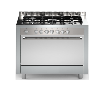 THOMSON Gas Oven 60×100 cm, 5 Burners of gas, self-ignition built in with keys - T100BGGS/TS