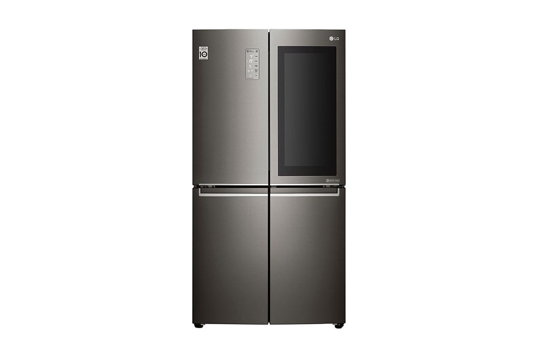 LG Side by Side 4 Doors Refrigerator 26.7 Feet, 755 Liter, Multi Air Distribution, Hygen Fresh, Korean Industry, Black Steel - LM334VBMLD
