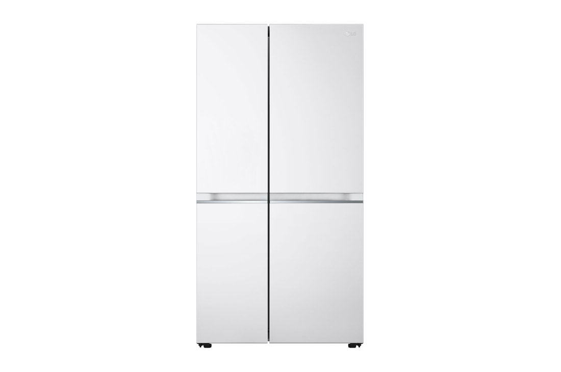 LG Two Doors Refrigerator 22.8 Feet, 647 Liters, Hollow Handle, Inverter Compressor, Chinese Industry, White - LS25CBBWIV