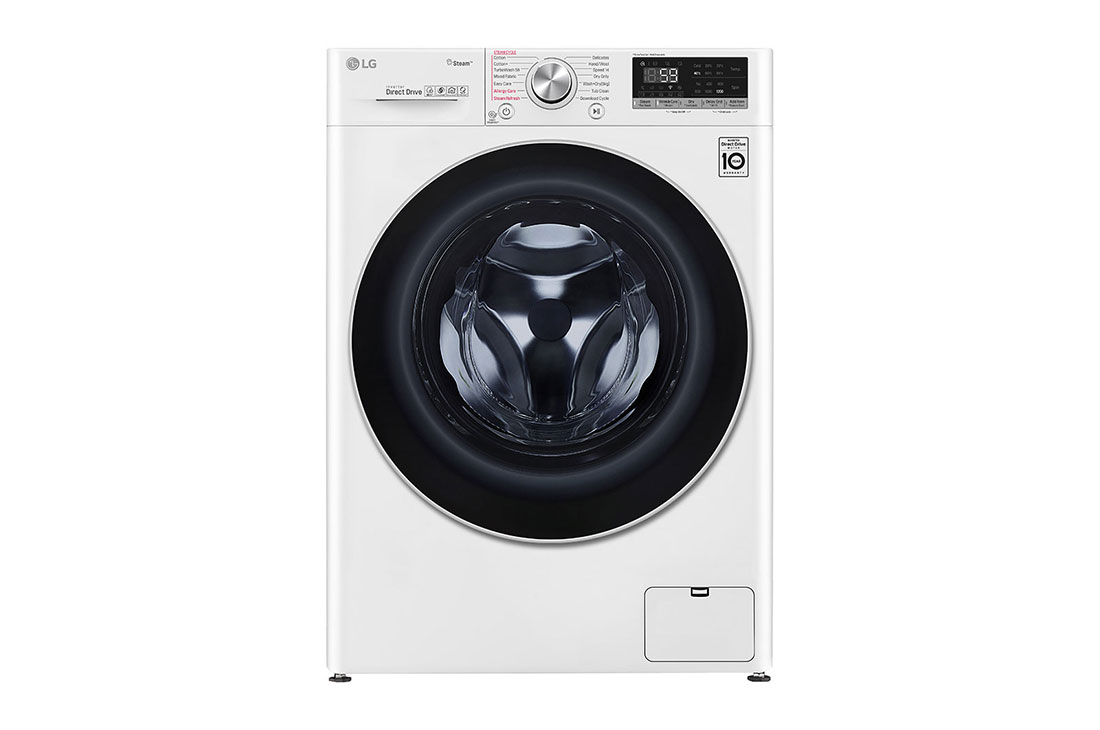 LG Automatic Washer Frontload, 8kg, 5kg Dryer100% Combo, White - WSV0805WH