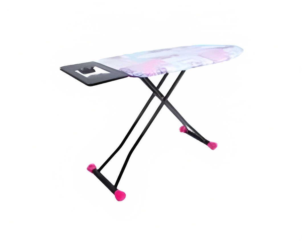 Perilla ironing board, Gemery, made of stainless steel, anti-rust, holds up to 40 kilograms, heat-resistant base, flame-retardant fabric, N3,133-15-UM/15025-13