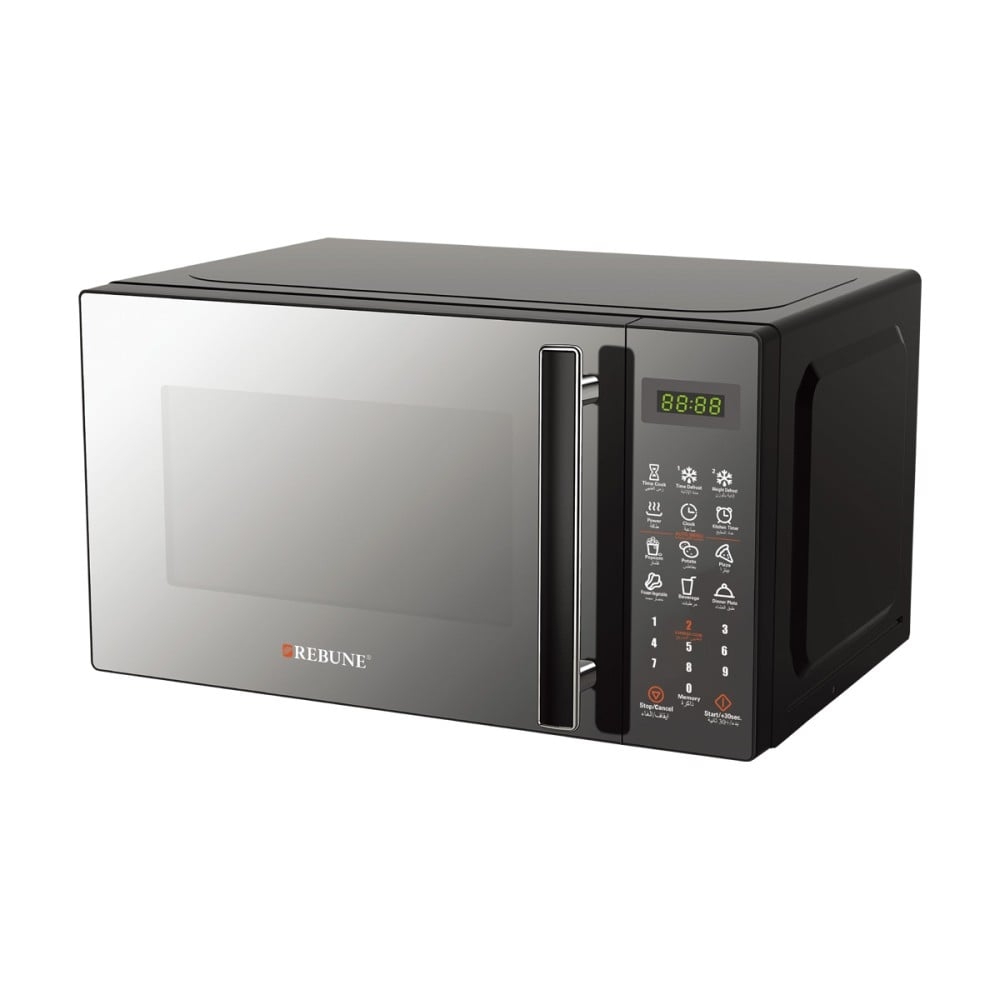 REBUNE Microwave, 20 Litres, 700 W, High-Quality Digital Display, Gray,RE-10-039