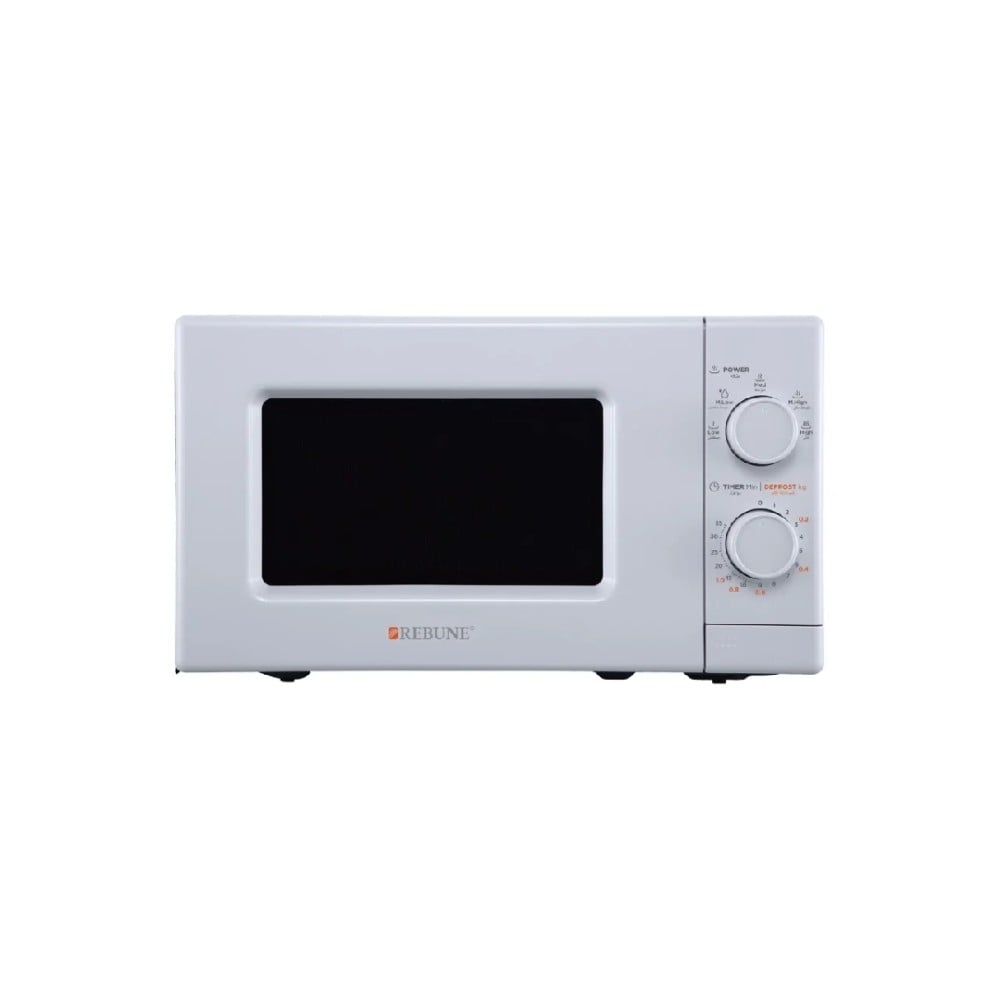 REBUNE Microwave, 20 Litres, 700 W, High-Quality Digital Display, White,RE-10-038
