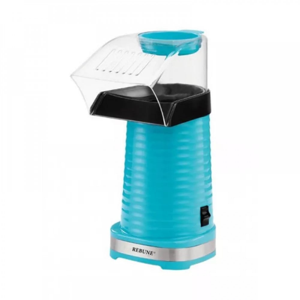 REBUNE Popcorn Maker, 1200 W, Suitable Size Cover That Covers The Top, Blue,RE-5-044