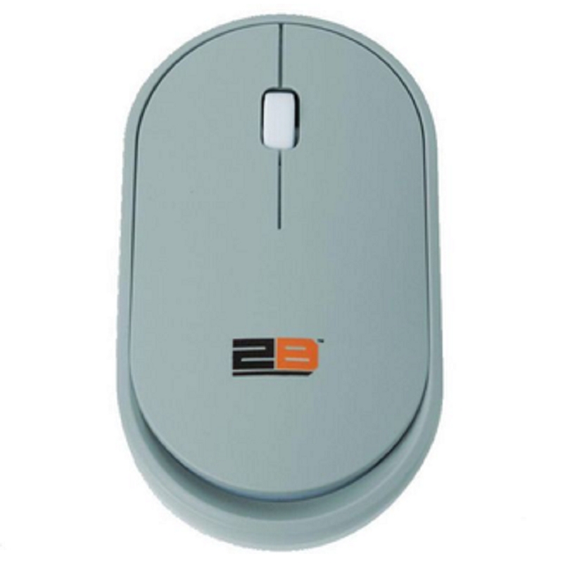 2B Bluetooth Mouse with Rechargeable Battery, Gray - MO-18-A