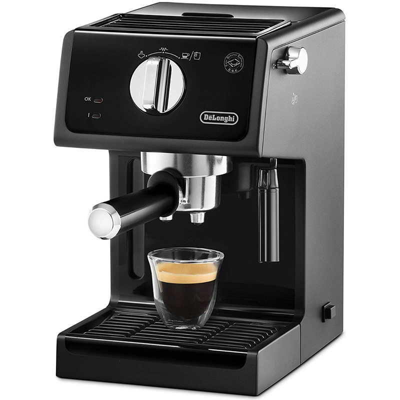 DELONGHI PUMP ESPRESSO COFFEE MAKER, 1100w, Black - DLECP31.21