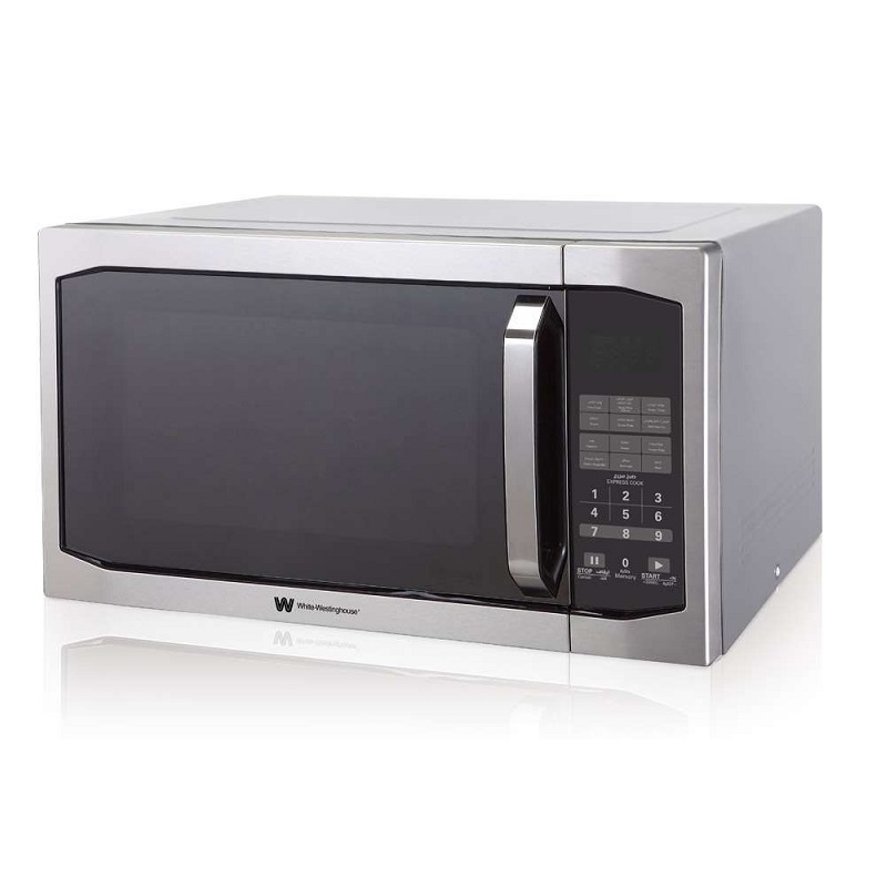 White-Westinghouse Microwave with Grill, 1100 W, 42 Liter, Digital Control, Silver - WMW42VG