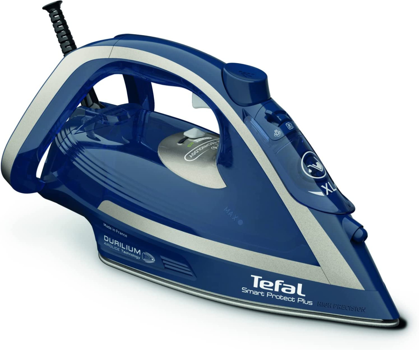Tefal Steam Iron - Continuous Steam Flow of 40 Grams per minute and 260 g/min with the boost for thick fabrics - 2800W - 270ml - 50/60Hz - Smart Protect - FV6872M0