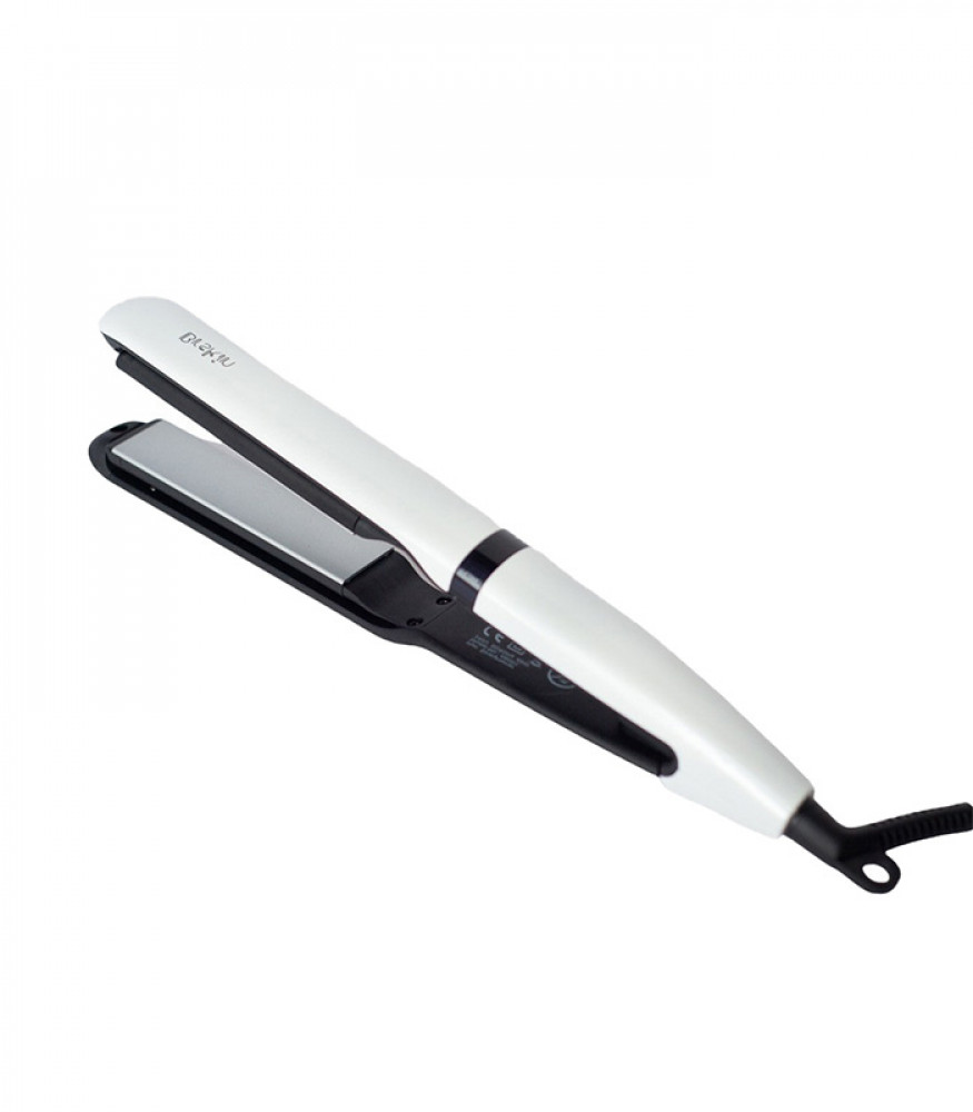 Brskin Hair Straightener, Hot Plates For Heat Distribution, Temperature Up To 220 Degrees Celsius, 360 Degree Rotatable Cord, White, 657768089961