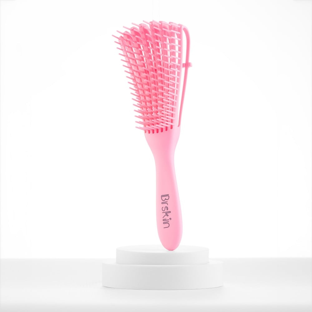 Brskin Hair Brush, Detangling Hair Without Feeling Pain Or Hair Breakage, Pink, 677937875553