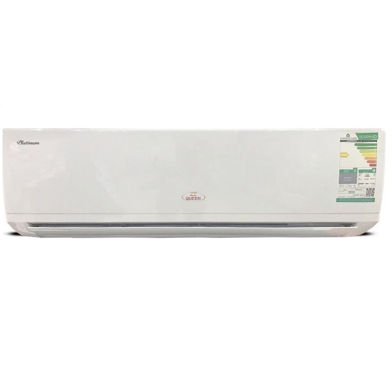 HOME QUEEN Split Air Conditioner 11600 BTU, Hot/Cold, Platinum, White - HQSG120HN - (Price has not including installation fees, installation service available below - Riyadh only)