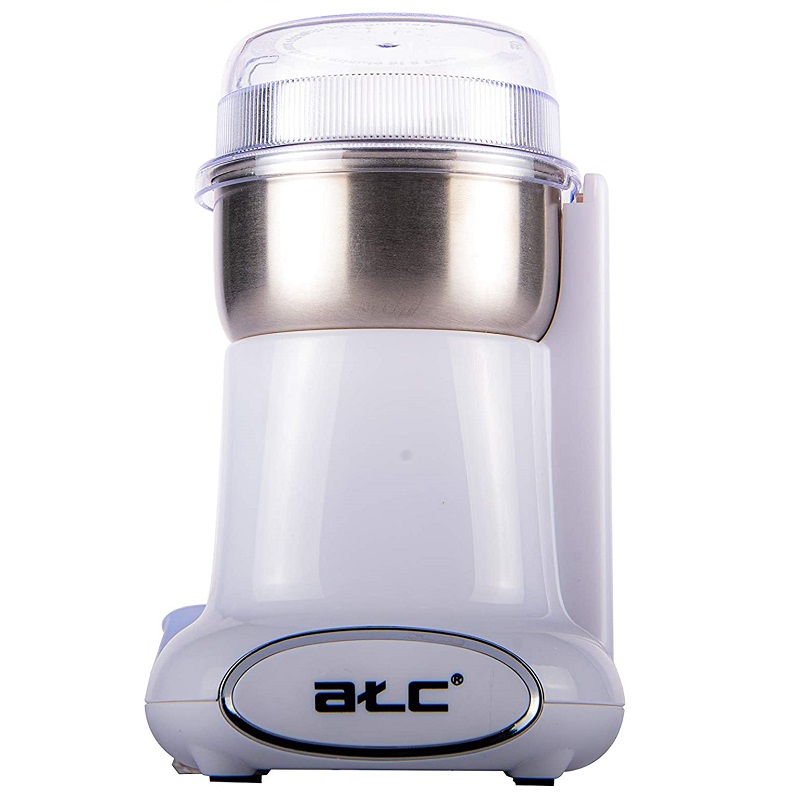 ATC Coffee Grinder Stainless steel bowl • On / Off switch, 220 watt with heat insulator, Stainless steel cutting blade for longer use life - H-CG016