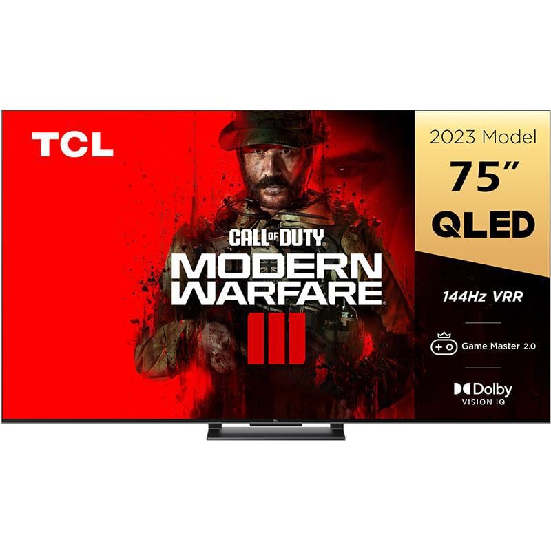 TCL QLED Smart TV, 75 Inch, 4K ,GOOGLE, HDR 10, 75C745