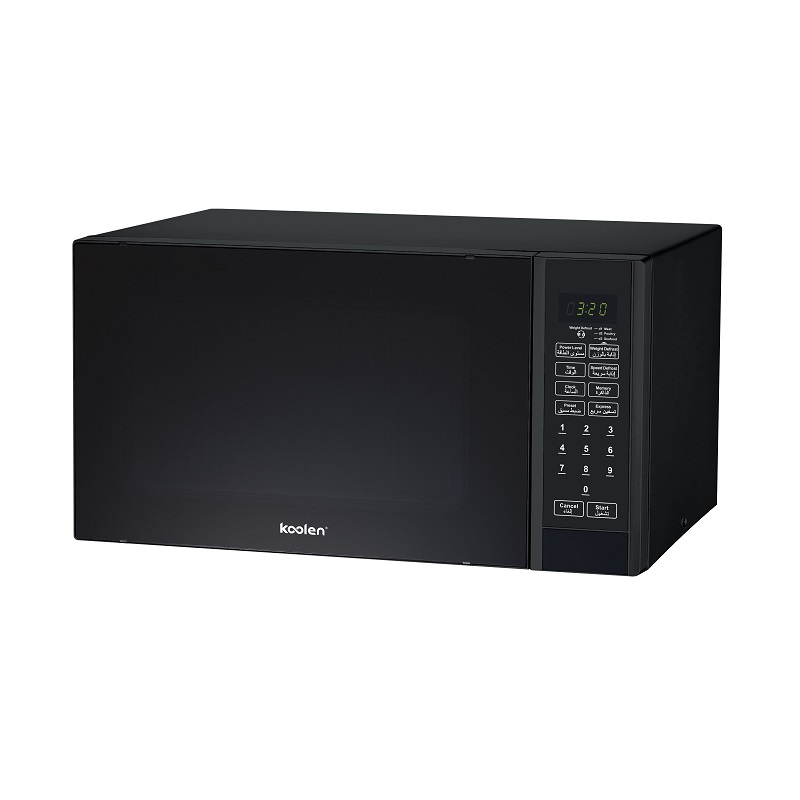 KOOLEN Microwave 30 Liter, 1200W, Digital, 11 Power Levels, Black - 802100007