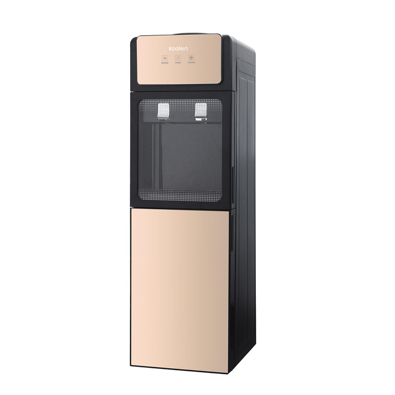 KOOLEN Stand Water Dispenser 2 Taps Hot/ Cold, Storage Capacity 20 Liter, 630W, Gold - 807103013