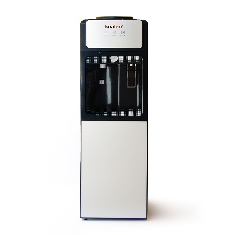 KOOLEN Stand Water Dispenser 2 Taps Hot Cold, Storage Capacity 20 Liter, 630W, Silver Glass - 807103017