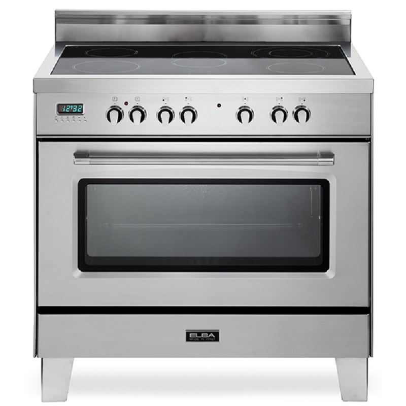 ELBA Ceramic electric oven size 60 × 90 cm, digital, fan, Steel - 9AS 939