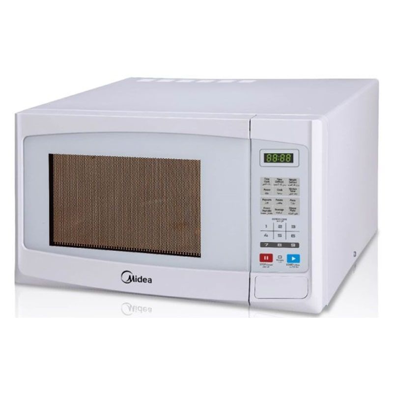 MIDEA Microwave 20 L, 700 W, Disc Diameter 255 mm, Digital List, White - EM720CFF