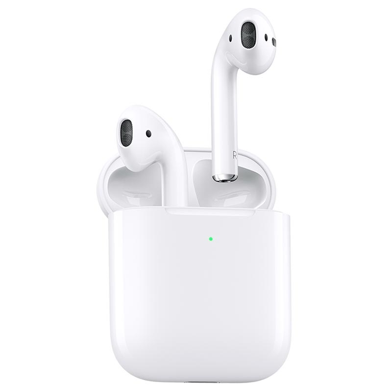 Apple AirPods 2, In-Ear Headset, Without Wireless Charging, Bluetooth, Built-in Microphone - White