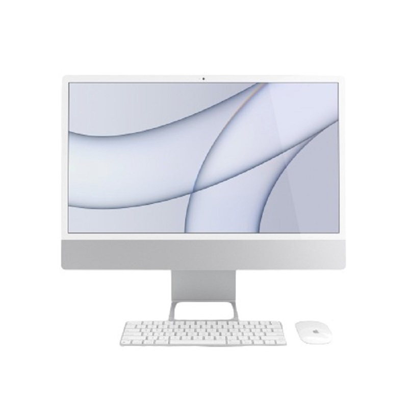 APPLE desktop computer iMac 24-inch with Retina 4.5K display, M1 chip with 8‑core CPU and 8‑core GPU,16GB RAM, 1TB SSD, Magic Mouse + Magic Trackpad, Silver - Z12Q
