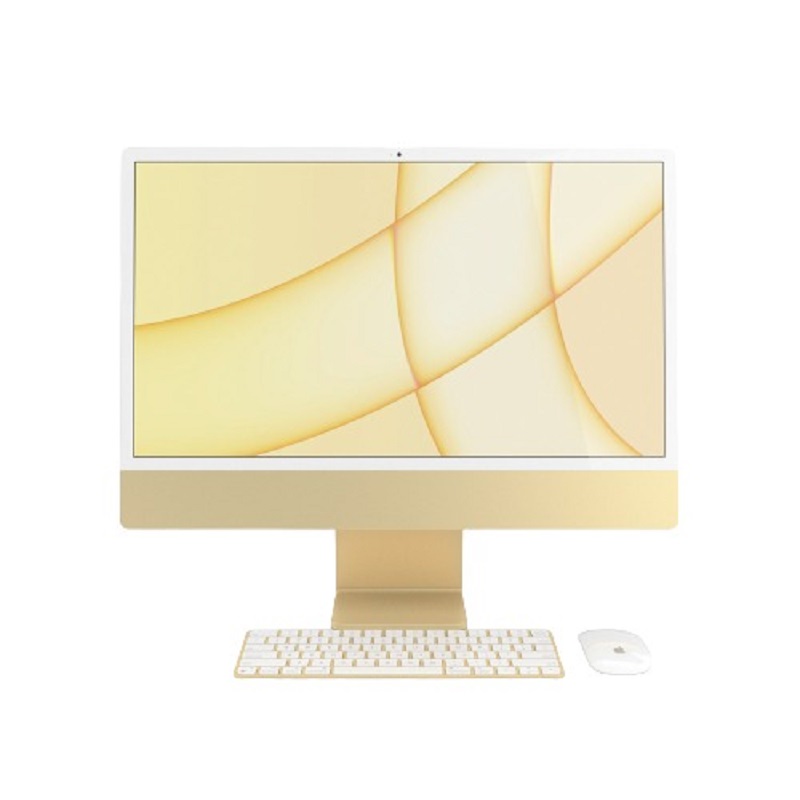 APPLE desktop computer iMac 24-inch with Retina 4.5K display, M1 chip with 8‑core CPU and 8‑core GPU,16GB RAM, 1TB SSD, Magic Mouse + Magic Trackpad, Yellow - Z12S