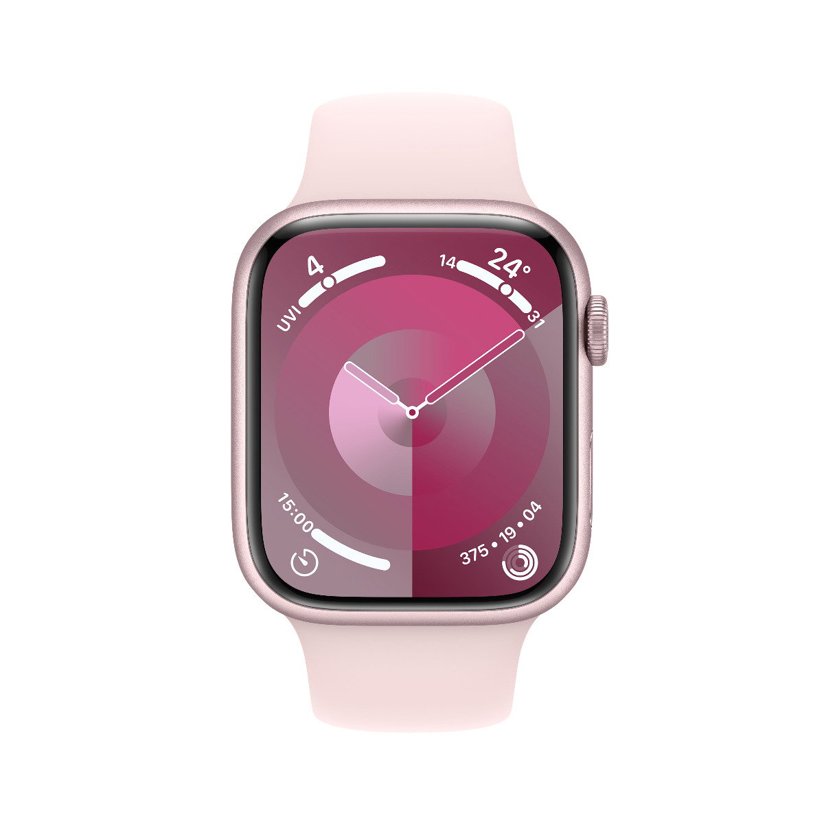 Apple Watch Series 9 GPS 45mm Pink Aluminium Case with Light Pink 