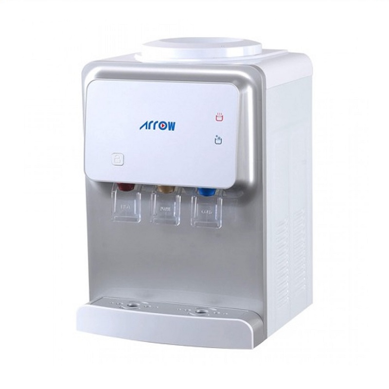 ARROW Water Dispenser Table 3 Taps Hot/ Cold/ Regular, Gray - RO-19WDTPP