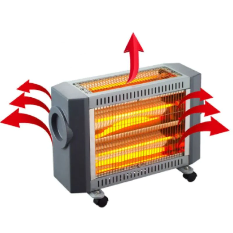 GVC PRO Decorative Electrical Heater, 1800W, Gray/Black - GVCHT-1211