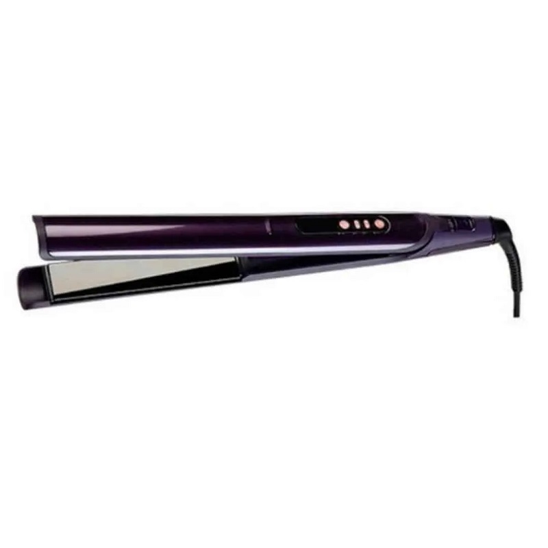 BABY LISS Hair Straightener 28 mm, 6 Heat Settings With LCD Display, Black Ion Plates, Swivel Cord, Heat Resistant Mat - BABST450SDE