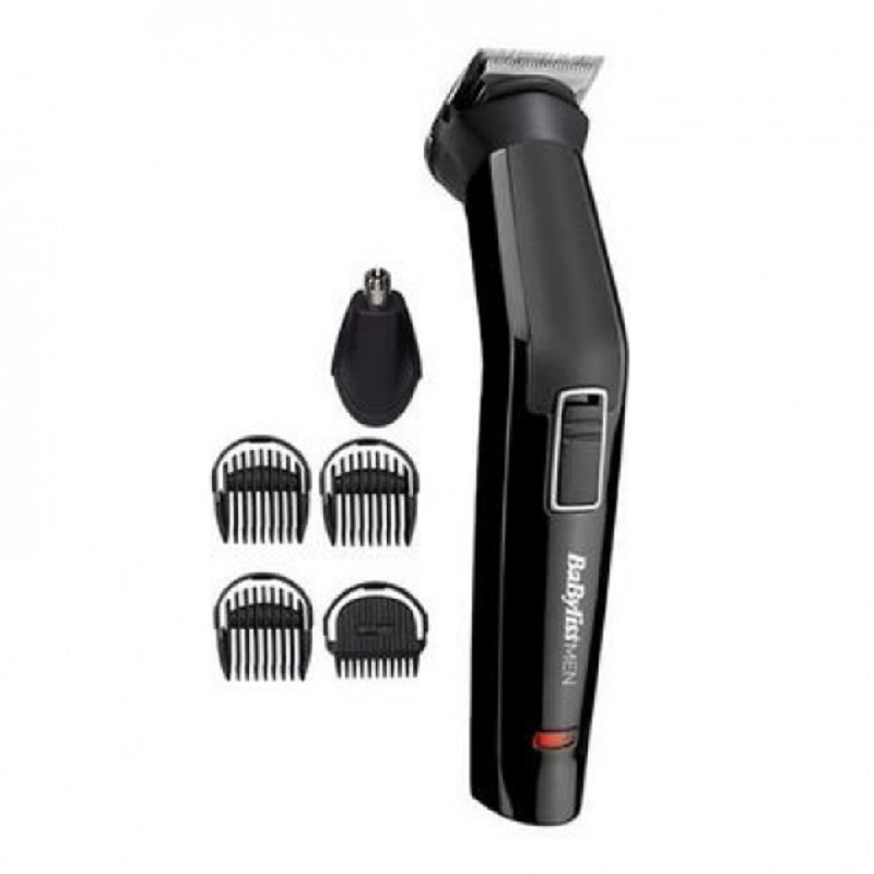 BABYLISS 6-in-1 cordless trimmer and shaver, for chin and face, 8 hours charge, storage case - MT725SDE
