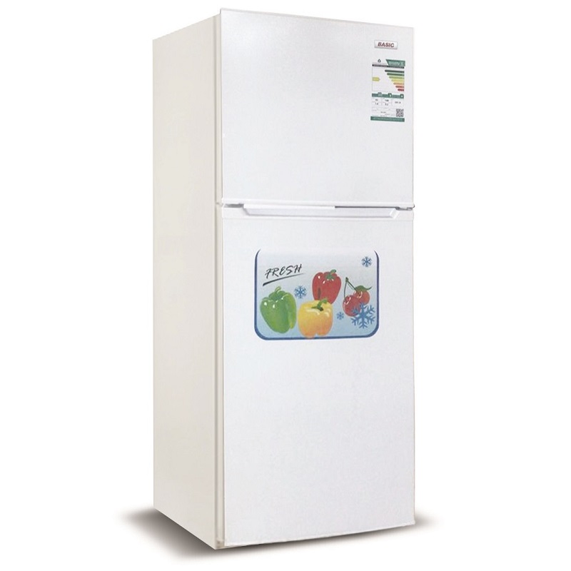 BASIC Refrigerator Double Door 7.1 Ft, 201 Liter, Chinese Industry, White - BRD-250ML