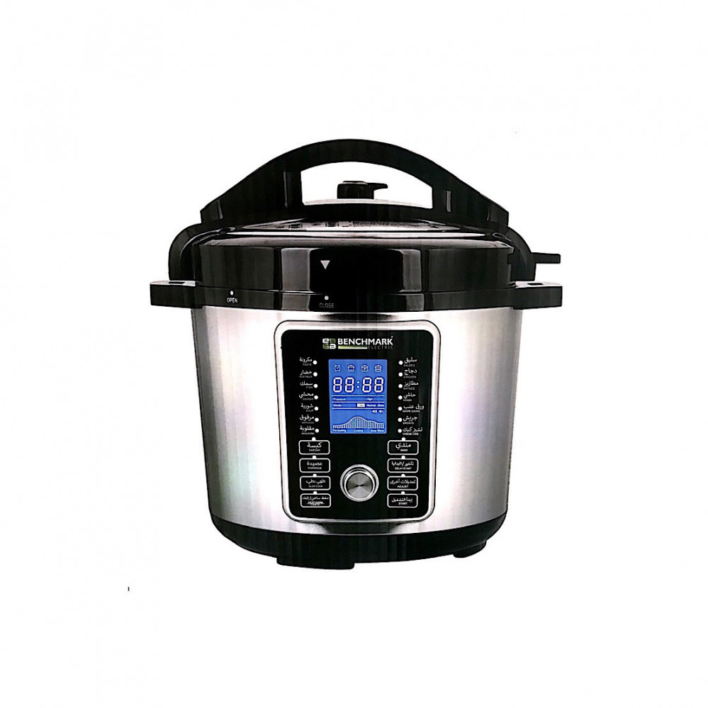 BENCHMARK pressure pot 10 litre, 1400W , 18 cooking programs, non-stick - EPC-10MG