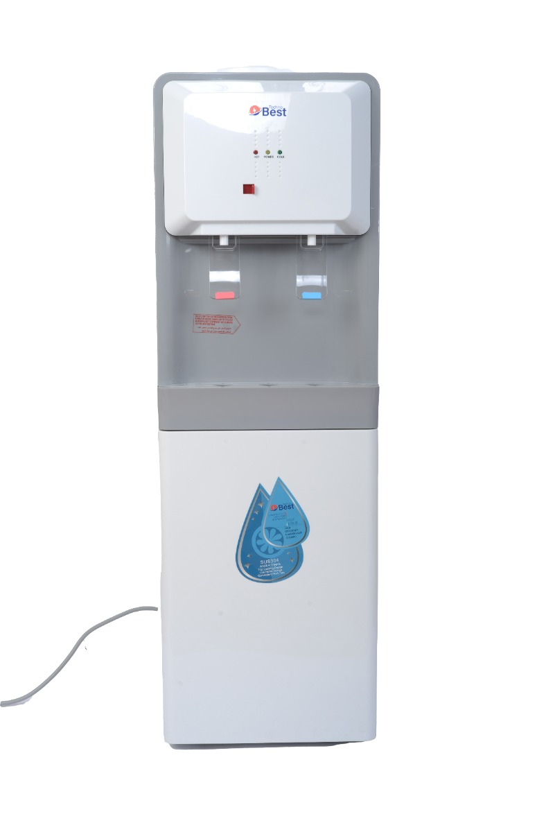 Best Water Dispenser 2 Tap, Hot/ Cold, Stand, White - BWD-001