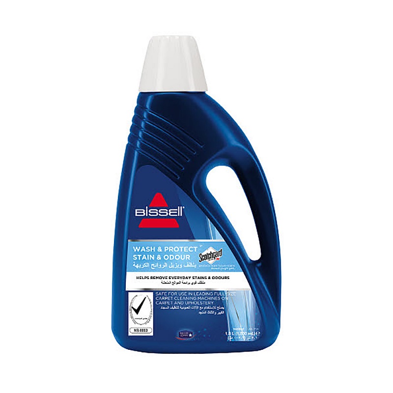 BISSELL Wash & Protect Solution, Carpet Stain & Odor Cleaning Formula, 1.5L - 1086K