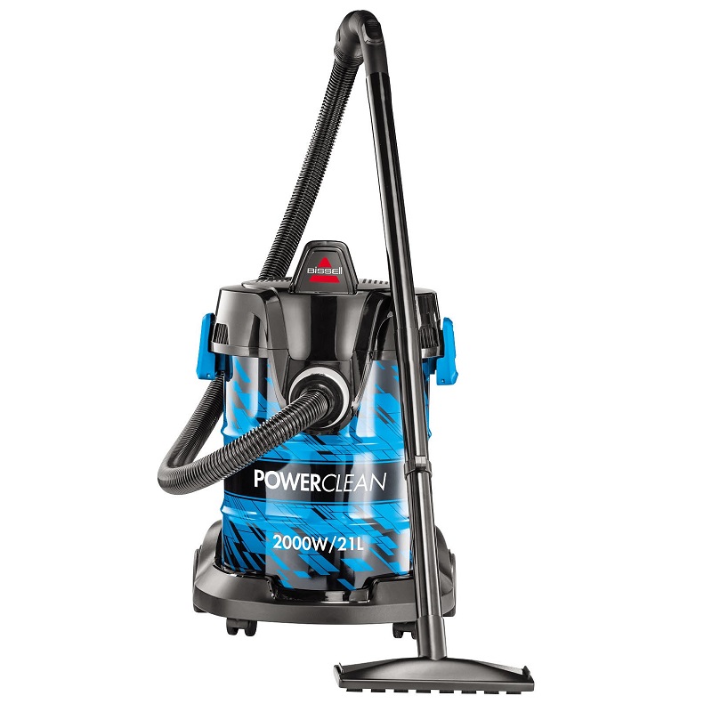 BISSELL Drum Vacuum Cleaner 21 Liter, 2000W, Water Resistant System, Container Full Indicator, Cord Length 4.5 Meters, Hose Length 1.64 Meters - 2027E