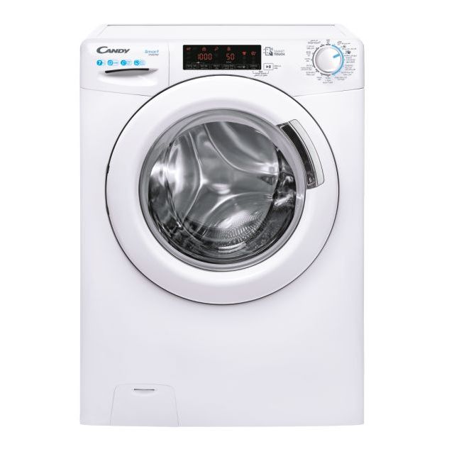 Candy Washing Machine 7 kg, Front Load , Dry 75%, 1200 cycle, INVERTER, White - CSS 127TMZ/1-19