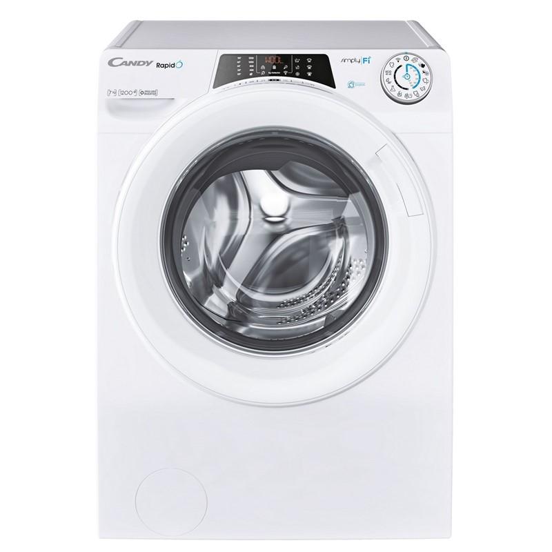 CANDY Washing Machine Front Load 9KG, Dry 75%, WiFi, Bluetooth Steam, White - RO1294DXH5Z-19