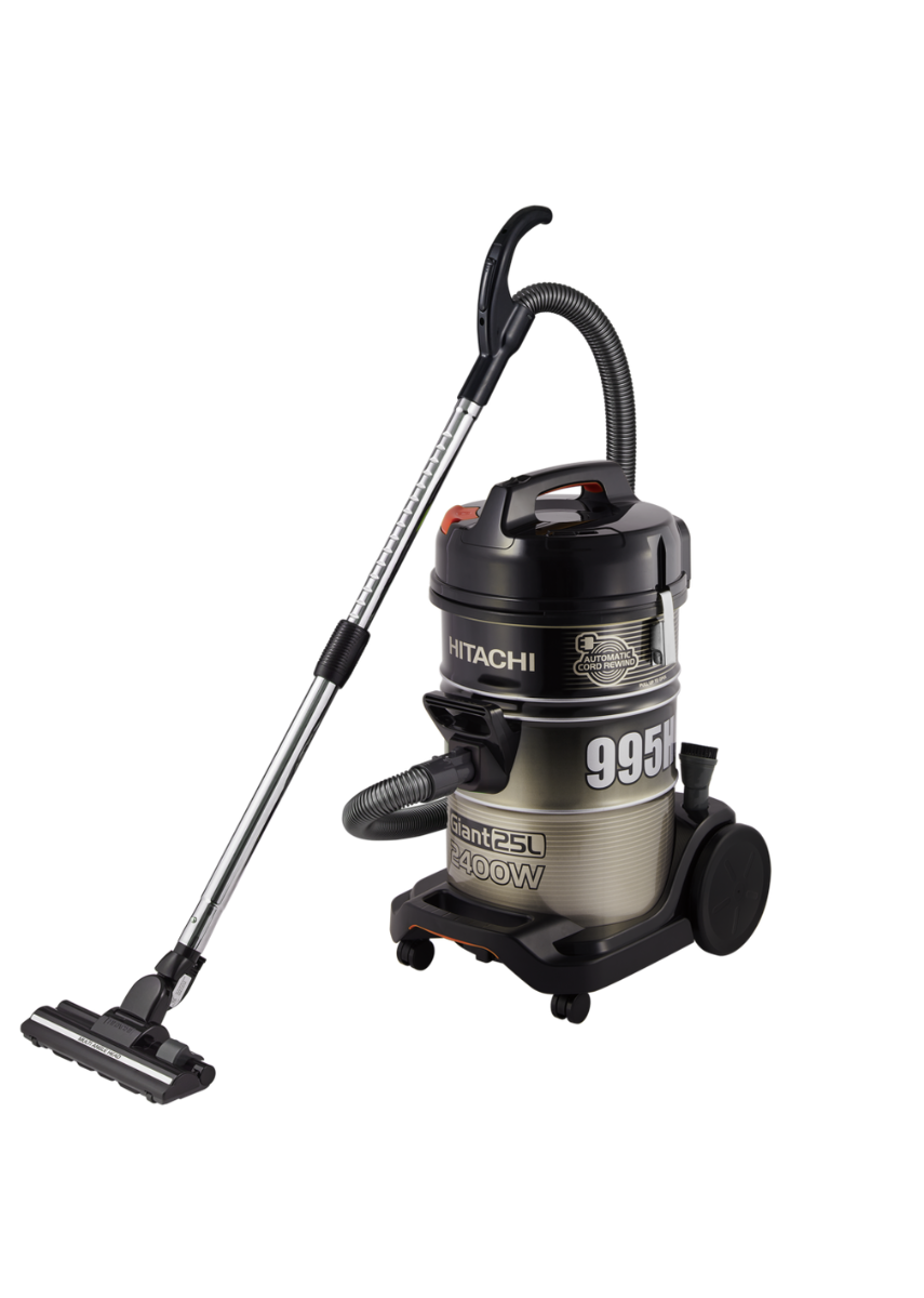 Hitachi Vacuum Cleaner, Drum Type, 25L, 2400W, Gold Black , CV-995HC SS220 CGB