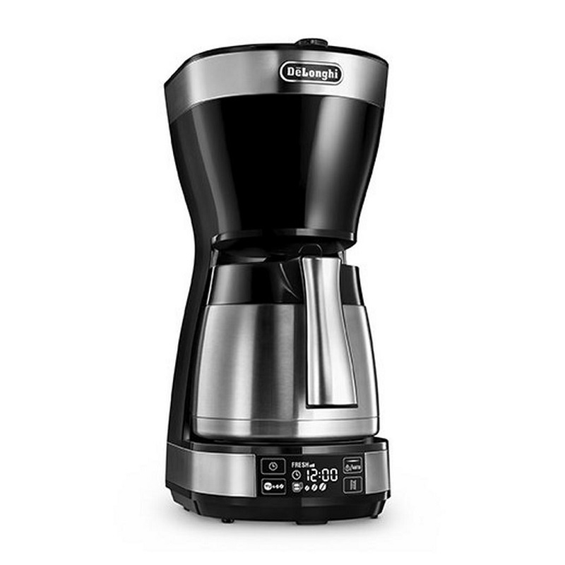 DELONGHI Coffee Maker 1.25 Liter, 10 Cups, Touch Control, Steel Jug - DLICM16731