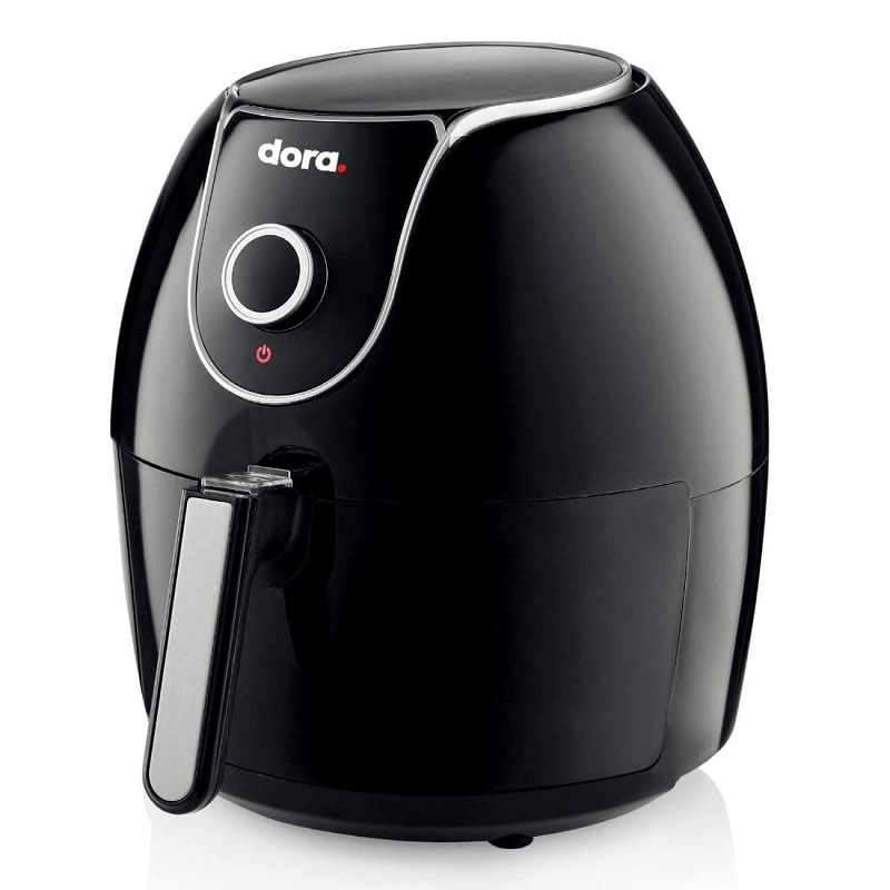 DORA Air Fryer Analog 5.5 Liter, With Manual Control Screen, 1700W, Black - DFJ5A1