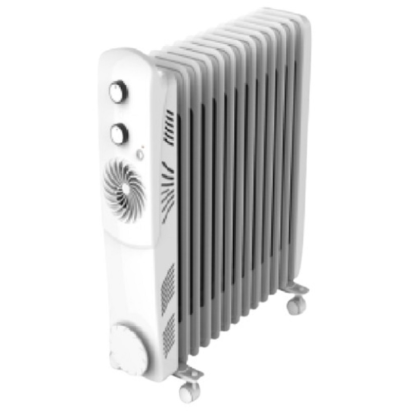 DOTS Oil Filled Heater with Fan 13 Fins, 2500W, White - ON-13FN02