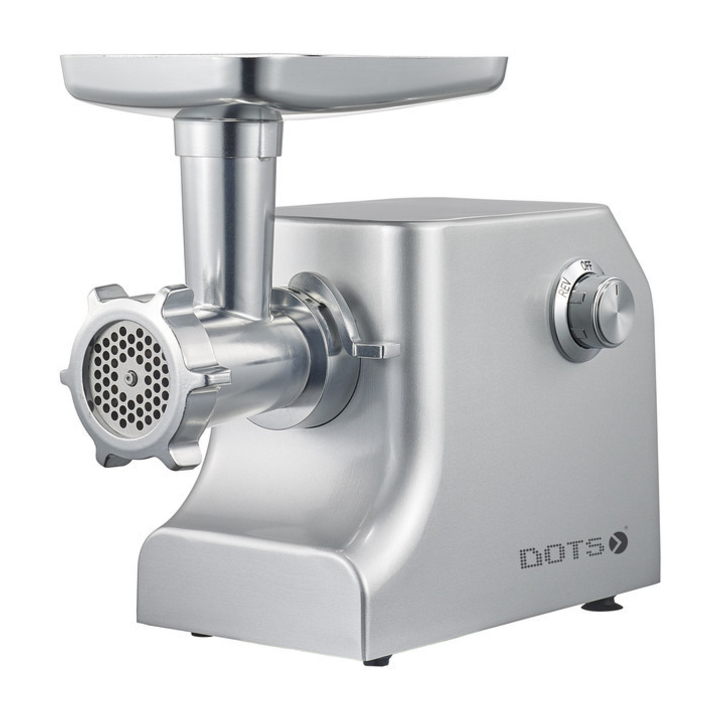 Dots Meat Grinder Max1800W, 2 Pcs of Stsinless Steel Cutting Plates 5,Two Speed & Reverse Function - MG-680D