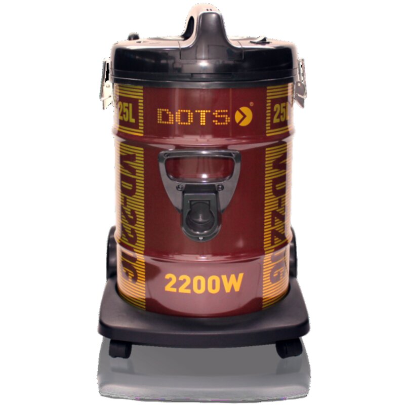 DOTS Vacuum Cleaner Drum 25 Liter, 2200W, 5 Meter Cable, Red - VD-220G