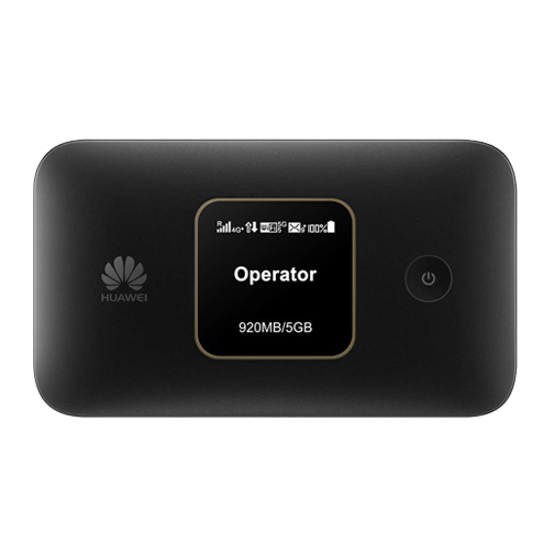 Huawei  4G/ 300Mbps Travel Mobile Wi-Fi Hotspot with Long-lasting 3000mAh Battery- (Genuine UK Warranty Stock)-Black - E5785