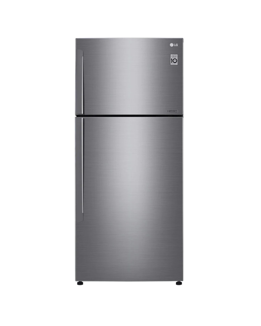LG Two Door Refrigerator, 16.9 cu.ft, 478 Ltr, Multiple Air Flow, Smart Inverter, Silver - LT18CBBSIN