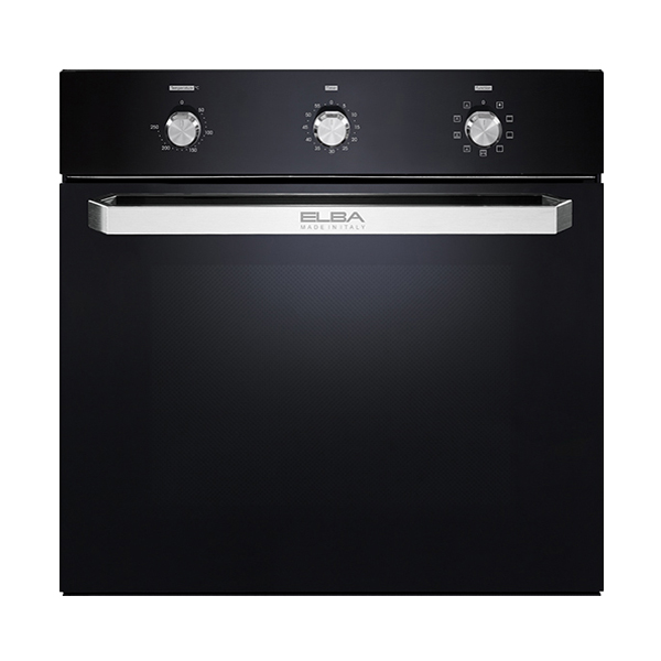 Elba Built in Electric Oven 60cm, 9 functions, Cooling Fan, Grill, Alarm, Black - 969-210